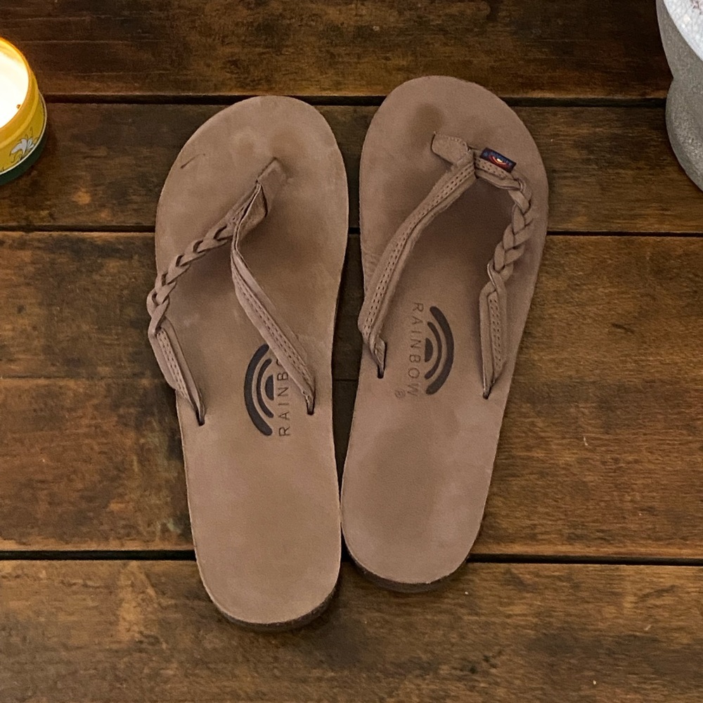 Rainbow Flip Flops
